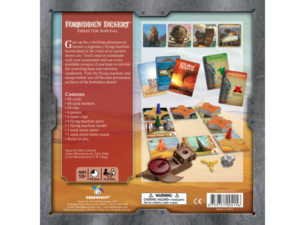 Forbidden Desert Brädspel Mensa Select National winner 